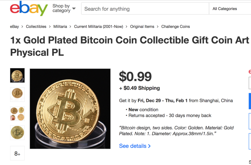 Moneda de colección Bitcoin