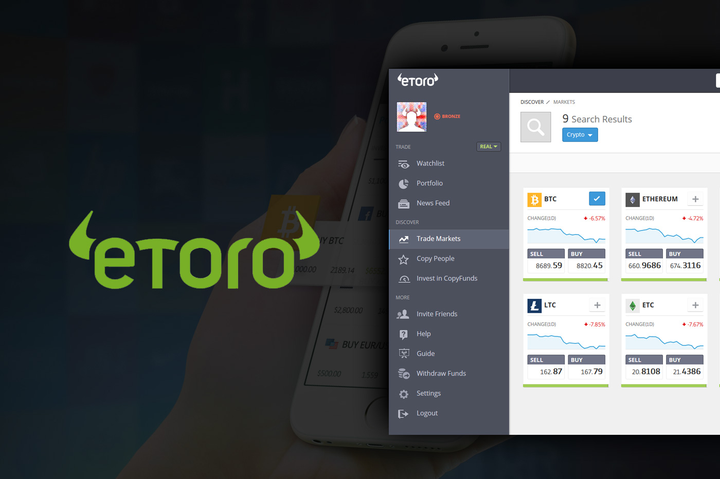 La Plataforma EToro Lanza Una Aplicación Móvil De Gestión De Datos Para  Criptomonedas - Criptotendencias - Noticias De Bitcoin, Criptomonedas Y  Blockchain