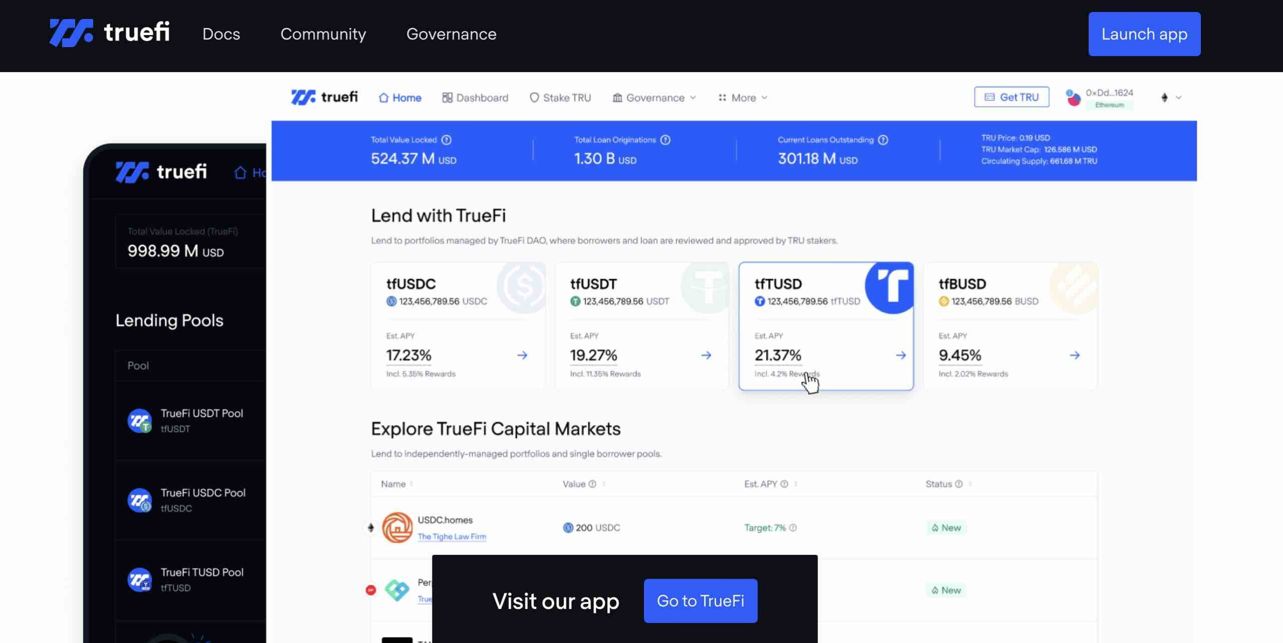 TrueFi Lanza Plataforma de Préstamos Basada en Activos del Mundo Real para Revolucionar DeFi