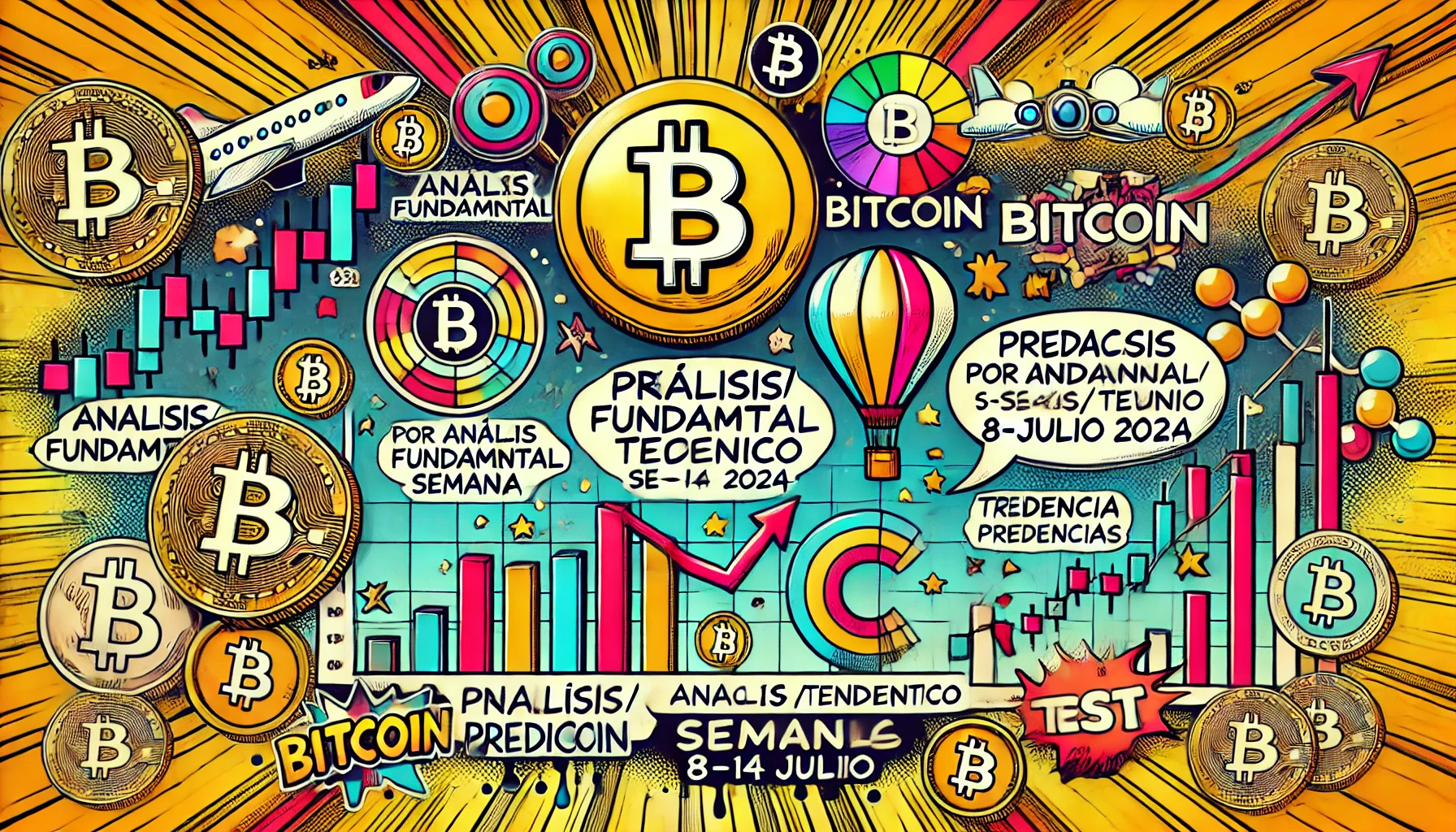 Análisis Predicción Fundamental Técnico Semanal del Bitcoin y las Criptomonedas SEMANA del 8 al 14 JULIO 2024