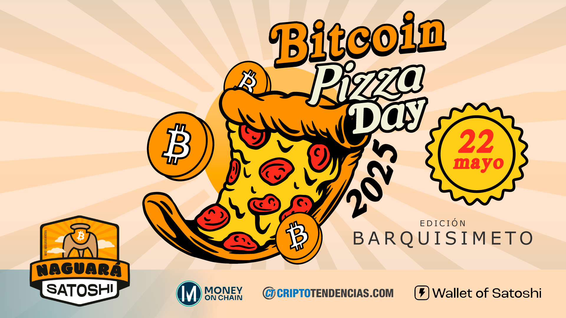 La comunidad Nagura Satoshi celebrará el Bitcoin Pizza Day 2025 en Barquisimeto con un encuentro local para bitcoiners