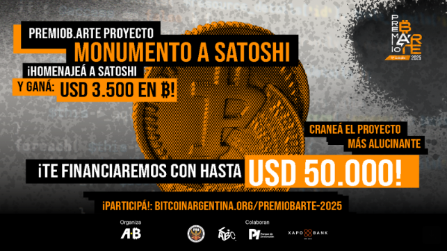 PremioB·Arte 2025 abre su convocatoria para realizar el Monumento a Satoshi Nakamoto en Buenos Aires con premios en Bitcoin