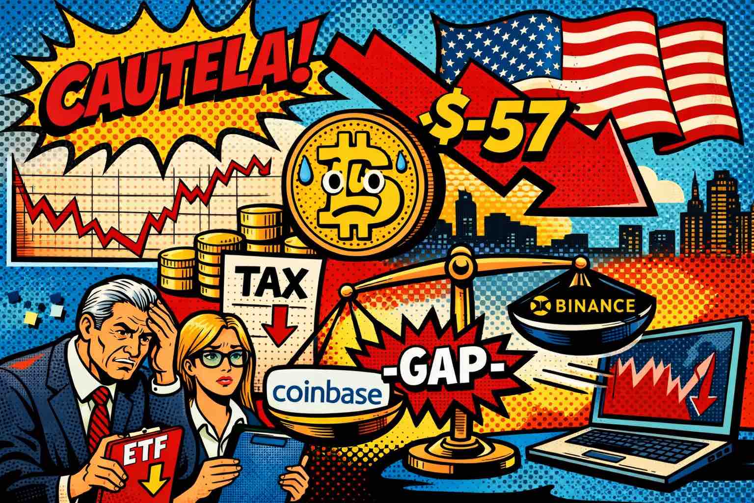 El Coinbase Premium Gap en negativo anticipa cautela institucional en el mercado de Bitcoin