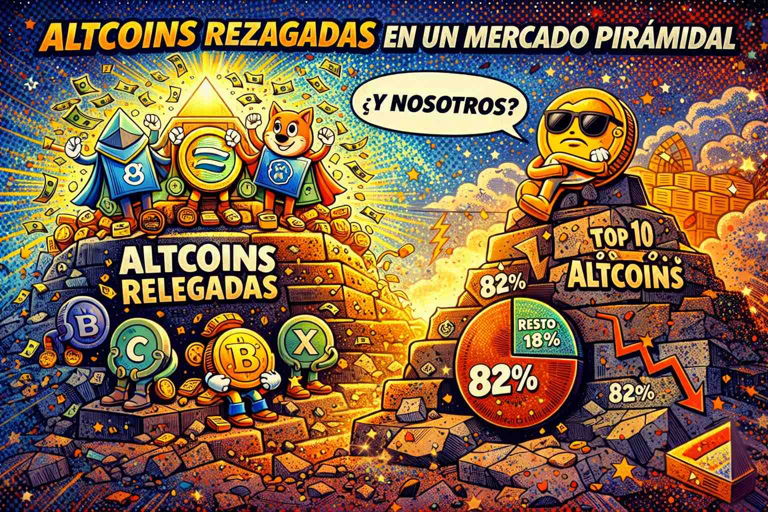 Altcoins en retirada: por qué la recuperación ya no llega para todos