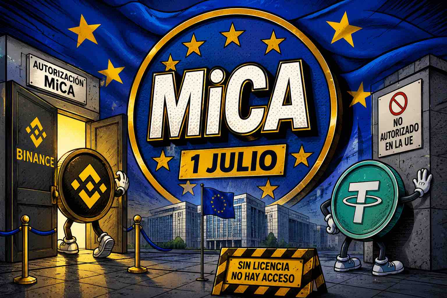 MiCA redefine el mercado cripto europeo mientras Binance y Tether buscan nuevas estrategias