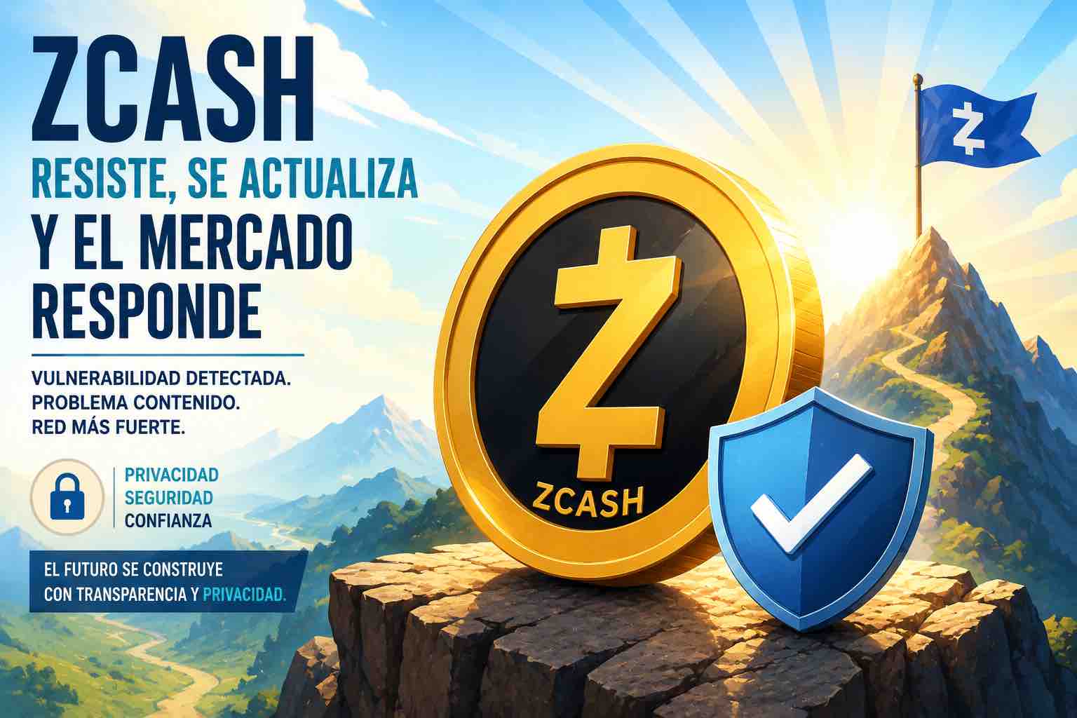 Zcash supera una alarma técnica, corrige una vulnerabilidad crítica y sorprende al mercado con una fuerte subida