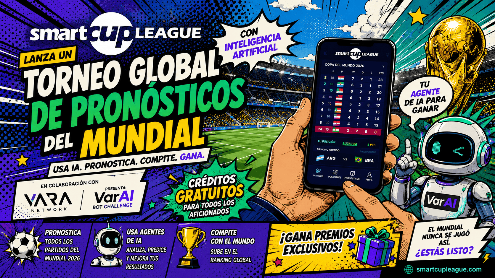 SmartCup League lanza un torneo global de pronósticos del Mundial con inteligencia artificial y premios
