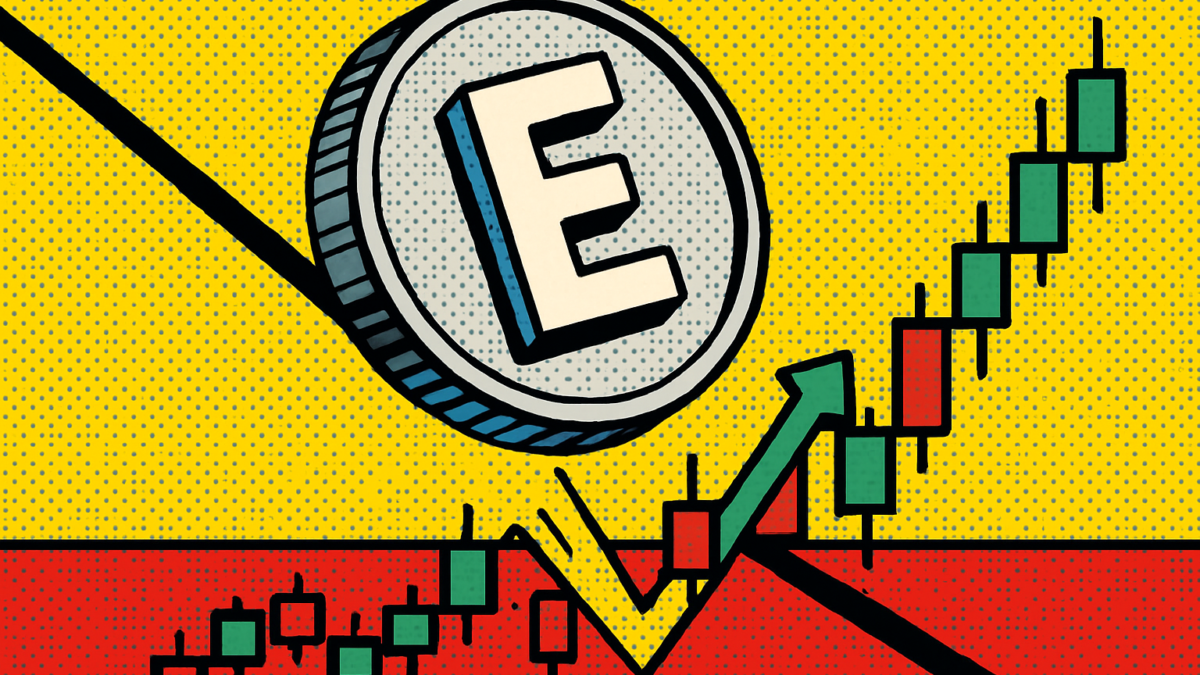 Gráfico del precio de ENA de Ethena con un rebote alcista frente a una tendencia bajista