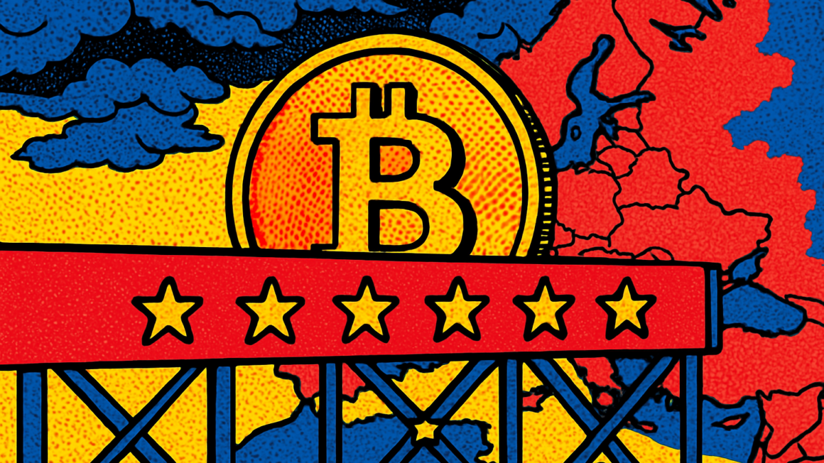 Ilustración pop art sobre cómo la UE sanciona a HTX en su lista contra Rusia