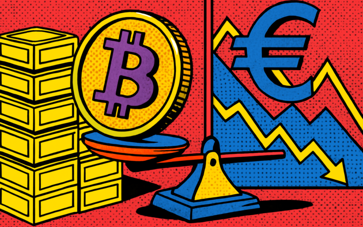 Bitcoin cotiza en 64.000 dólares mientras el BCE mantiene tasas y su cartera de bonos sigue encogiendo